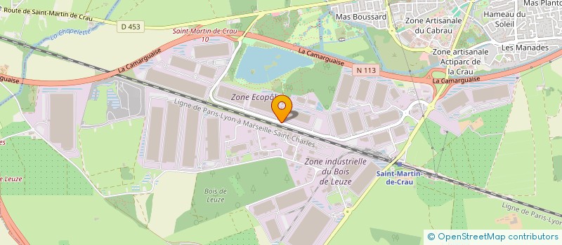 localisation de l'entreprise GROUPEMENT EMPLOYEURS INDUSTRIE LOGISTIQUE ARLES CRAU  SAINT-MARTIN-DE-CRAU