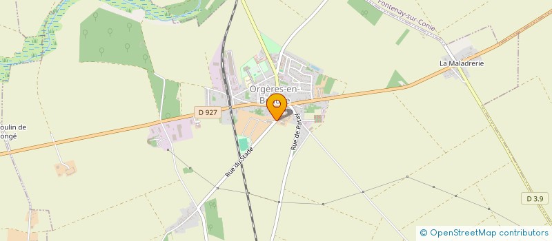 localisation de l'entreprise GROUPEMENT EMPLOYEURS LA FERME GRANDVILLAIN à ORGERES-EN-BEAUCE