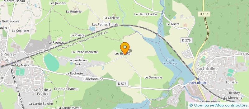 localisation de l'entreprise GROUPEMENT EMPLOYEURS LES BRILLETS  SAINT-PIERRE-LA-COUR