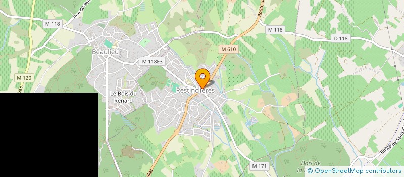 localisation de l'entreprise GROUPEMENT EMPLOYEURS LES CAMPS DE LAVAL  RESTINCLIERES