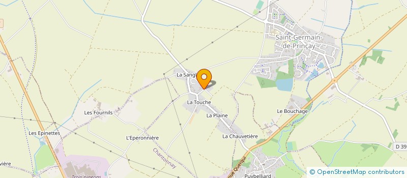 localisation de l'entreprise GROUPEMENT EMPLOYEURS LES MARRONS CHAUDS  SAINT-GERMAIN-DE-PRINCAY