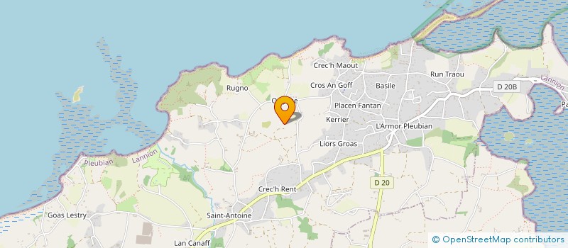 localisation de l'entreprise GROUPEMENT EMPLOYEURS LES SERRES DE PRAT ALLIC  PLEUBIAN