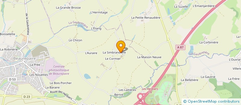 localisation de l'entreprise GROUPEMENT EMPLOYEURS LES VIEUX MOULINS  BEAUREPAIRE