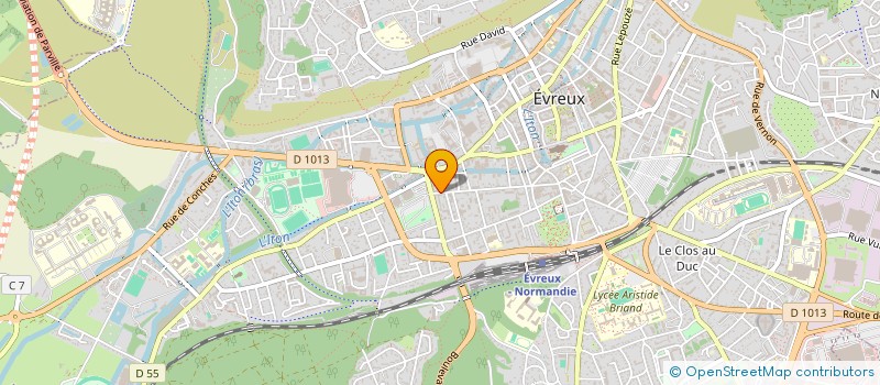 localisation de l'entreprise GROUPEMENT EMPLOYEURS SPORT ET LOISIRS NORMANDIE  EVREUX