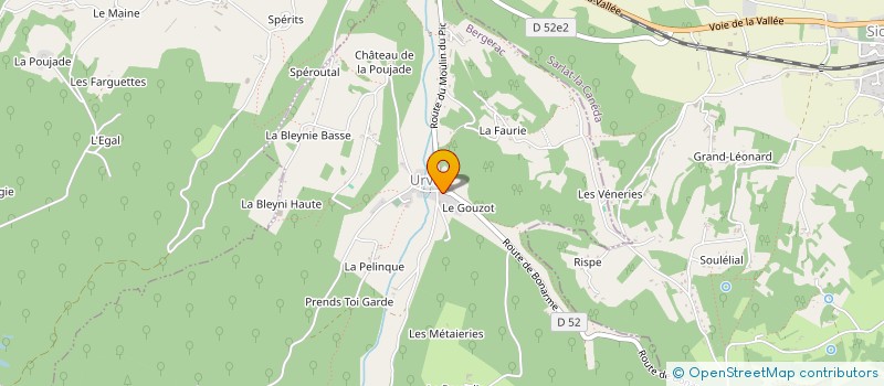 localisation de l'entreprise GROUPEMENT EMPLOYEURS VALLEE & COTEAUX à LE BUISSON-DE-CADOUIN