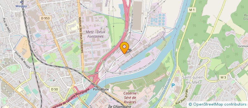localisation de l'entreprise GROUPEMENT EST APPRO à METZ