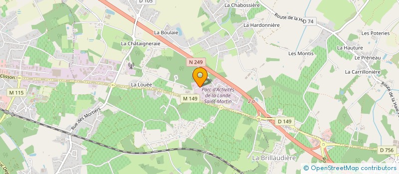 localisation de l'entreprise GROUPEMENT ET RECHERCHE EN AMEUBLEMENT  HAUTE-GOULAINE