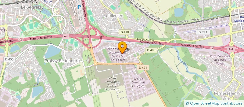 localisation de l'entreprise GROUPEMENT ETUDES MATERIELS TECHNIQUES à COLLEGIEN