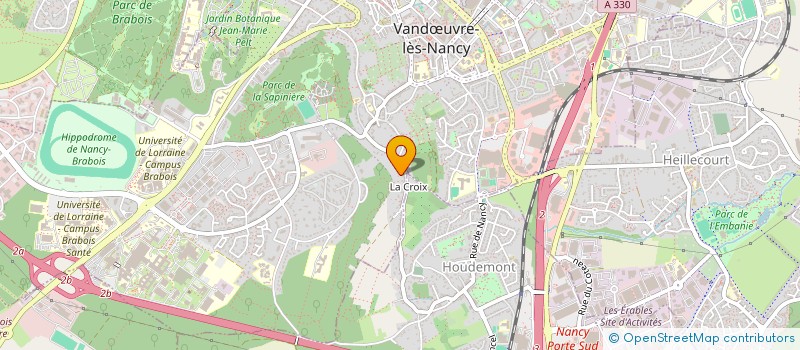 localisation de l'entreprise GROUPEMENT ETUDIANT NATIONAL POUR L'ENSEIGNEMENT AUX PERSONNES INCARCEREES SECTION NANCY  VANDUVRE-LES-NANCY