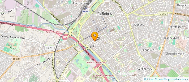 localisation de l'entreprise GROUPEMENT ETUDIANTS EN FORCE DE VENTE  REIMS