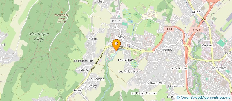 localisation de l'entreprise GROUPEMENT EUROPEEN HELICOPTERES PROTECTION CIVILE  EPAGNY METZ-TESSY