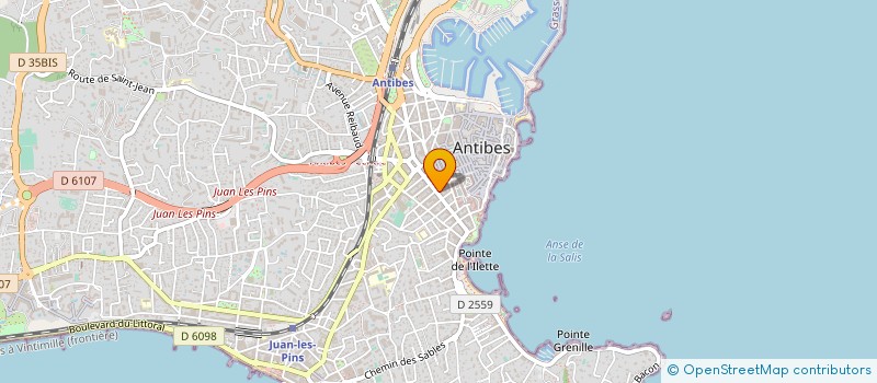 localisation de l'entreprise GROUPEMENT EUROPEENS PROFESSIONNELS IMMO à ANTIBES