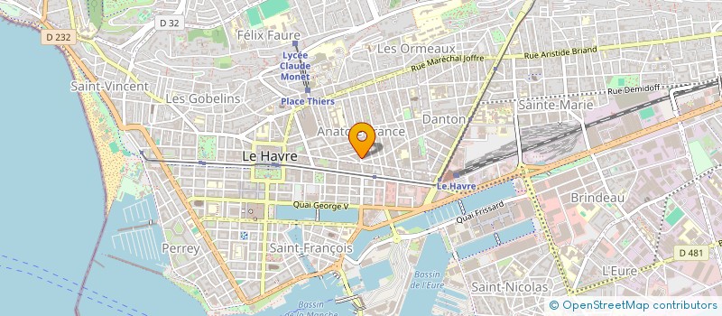 localisation de l'entreprise GROUPEMENT EXPERTISE LE HAVRE à LE HAVRE