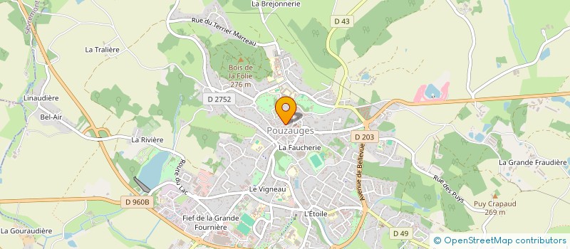 localisation de l'entreprise GROUPEMENT FAMILLES RURALES TRANSPORT SCOLAIRE DU PAYS DE POUZAUGES à POUZAUGES