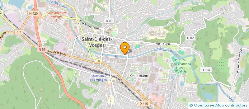 localisation de l'entreprise GROUPEMENT FONCIER AFRICOLE GERMINA à SAINT-DIE-DES-VOSGES