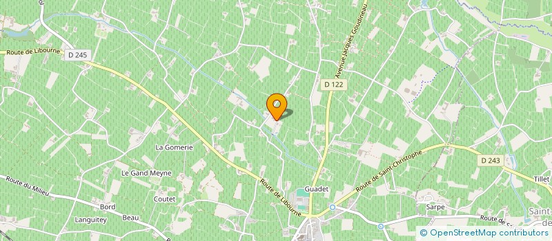 localisation de l'entreprise GROUPEMENT FONCIER AGRICOLE AMBRE ET ALAIN MOUEIX  SAINT-EMILION