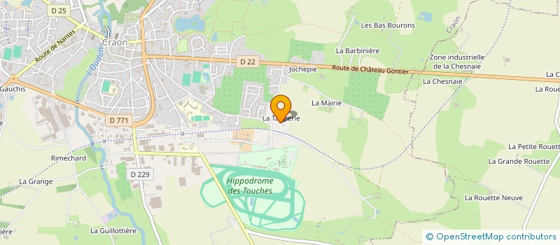 localisation de l'entreprise GROUPEMENT FONCIER AGRICOLE ANA JORIMOE  CRAON