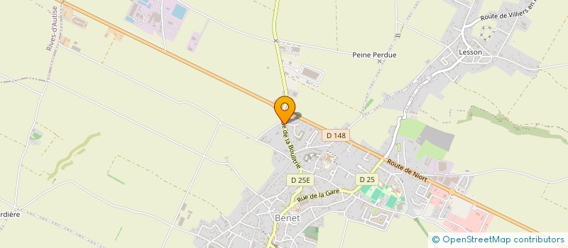 localisation de l'entreprise GROUPEMENT FONCIER AGRICOLE ANGELET EN ABREGE G.F.A. ANGELET  BENET