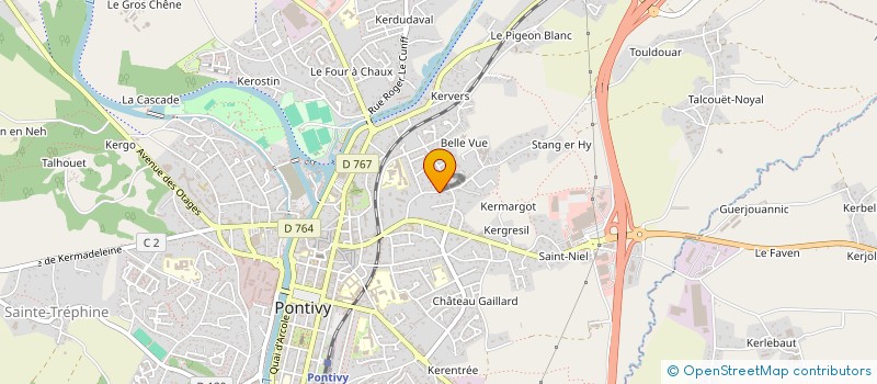 localisation de l'entreprise GROUPEMENT FONCIER AGRICOLE AR BUZHUG  PONTIVY