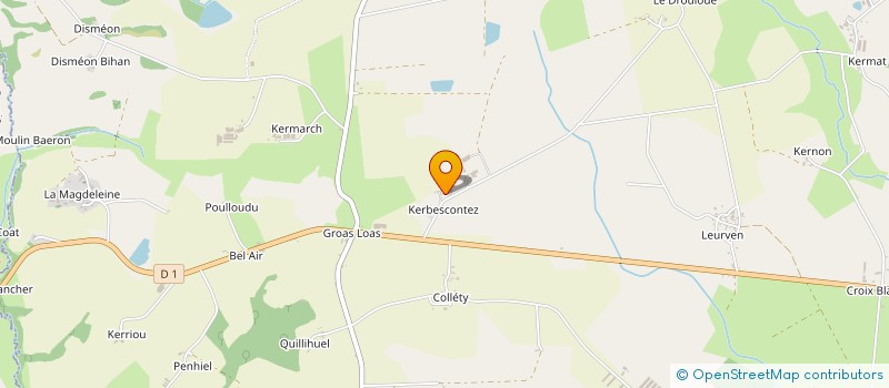 localisation de l'entreprise GROUPEMENT FONCIER AGRICOLE AVEL AR VRO  LANGONNET