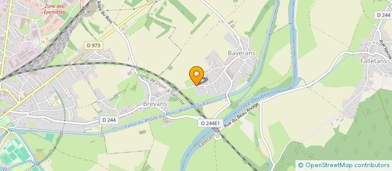 localisation de l'entreprise GROUPEMENT FONCIER AGRICOLE BARDOUX  BAVERANS