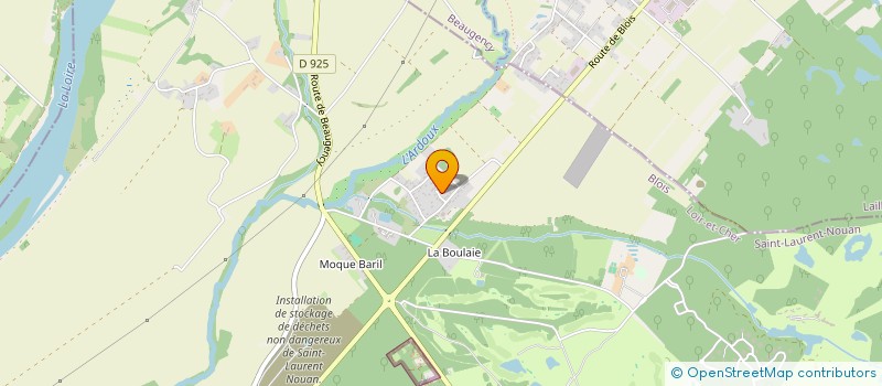 localisation de l'entreprise GROUPEMENT FONCIER AGRICOLE BELLEVUE  SAINT-LAURENT-NOUAN