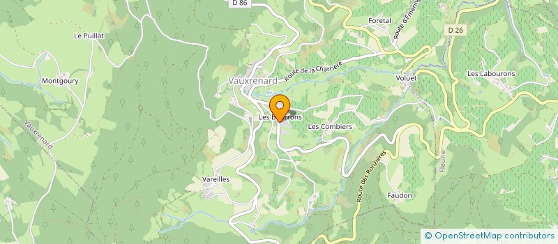 localisation de l'entreprise GROUPEMENT FONCIER AGRICOLE BLANCHET LES BOURRONS  VAUXRENARD