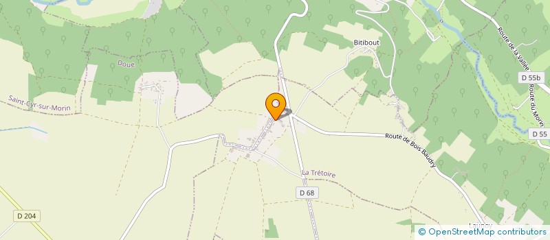 localisation de l'entreprise GROUPEMENT FONCIER AGRICOLE BOIS-BAUDRY  LA TRETOIRE