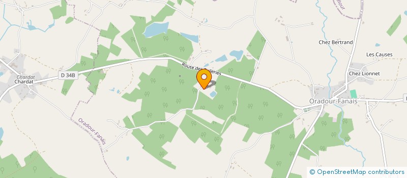 localisation de l'entreprise GROUPEMENT FONCIER AGRICOLE BONNAUD KL  ORADOUR-FANAIS