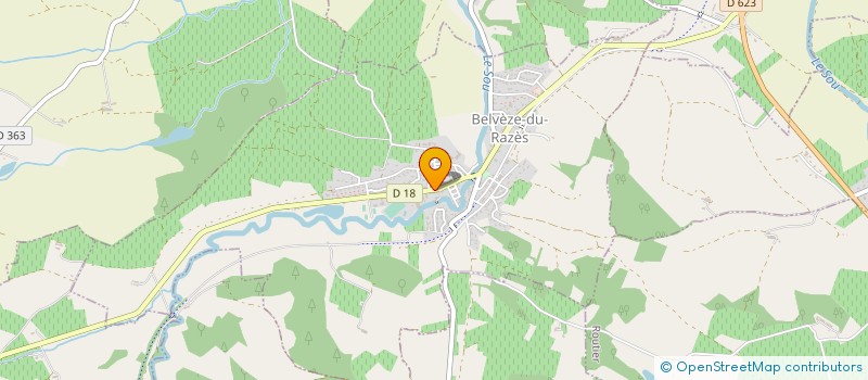 localisation de l'entreprise GROUPEMENT FONCIER AGRICOLE BOYER  BELVEZE-DU-RAZES