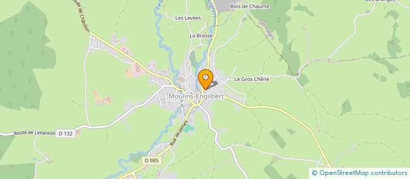 localisation de l'entreprise GROUPEMENT FONCIER AGRICOLE BUCHEZ  MOULINS-ENGILBERT