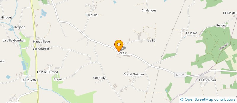 localisation de l'entreprise GROUPEMENT FONCIER AGRICOLE CAPITAL TERRE  MENEAC