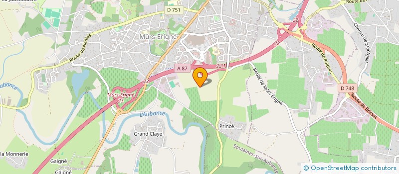 localisation de l'entreprise GROUPEMENT FONCIER AGRICOLE CARILLON  MURS-ERIGNE