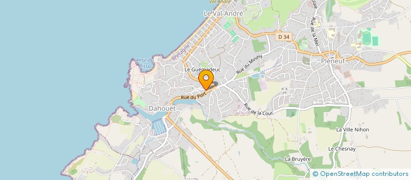 localisation de l'entreprise GROUPEMENT FONCIER AGRICOLE CHA  PLENEUF-VAL-ANDRE