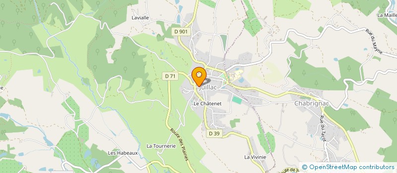 localisation de l'entreprise GROUPEMENT FONCIER AGRICOLE CHALEIX - CHATENET  CHABRIGNAC