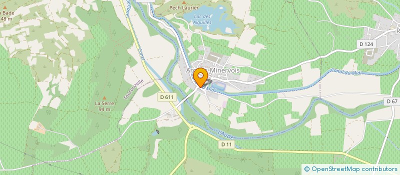 localisation de l'entreprise GROUPEMENT FONCIER AGRICOLE CHAMPS DES MAELS  ARGENS-MINERVOIS