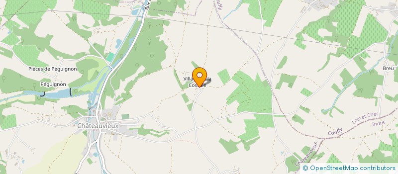 localisation de l'entreprise GROUPEMENT FONCIER AGRICOLE CHARBONNIER  CHATEAUVIEUX