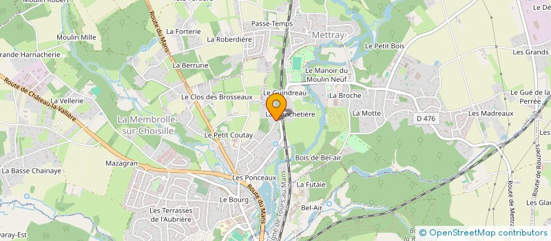 localisation de l'entreprise GROUPEMENT FONCIER AGRICOLE CHARNAUD  LA MEMBROLLE-SUR-CHOISILLE