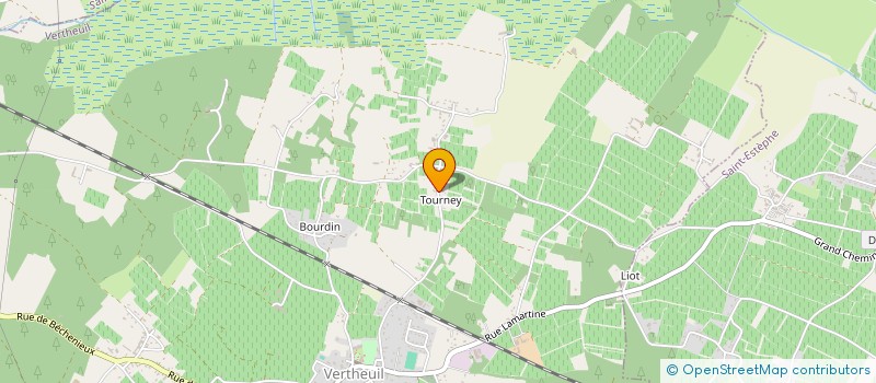 localisation de l'entreprise GROUPEMENT FONCIER AGRICOLE CHATEAU MARTIN  VERTHEUIL