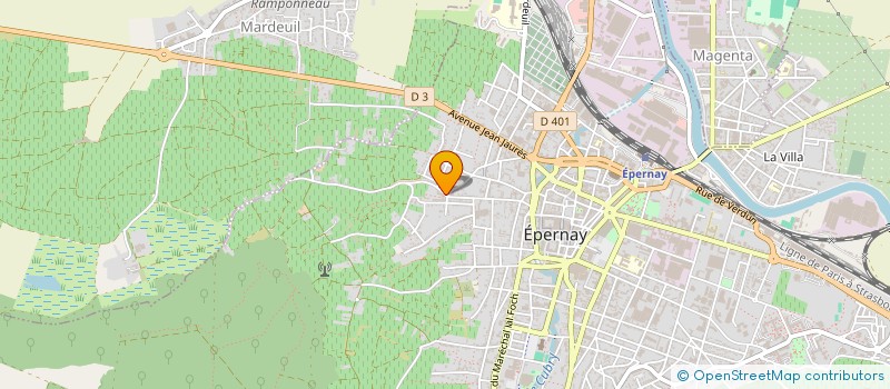 localisation de l'entreprise GROUPEMENT FONCIER AGRICOLE CHAUDE RUELLE à EPERNAY
