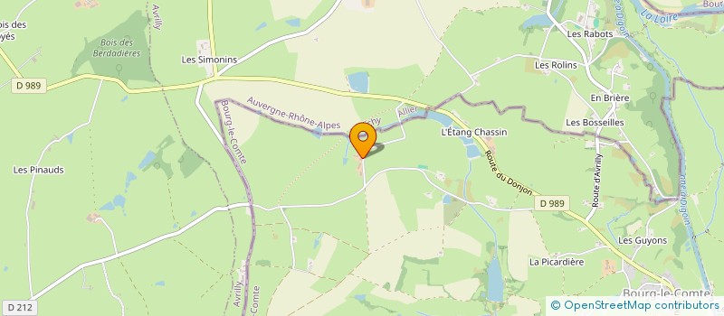 localisation de l'entreprise GROUPEMENT FONCIER AGRICOLE CHB  BOURG-LE-COMTE