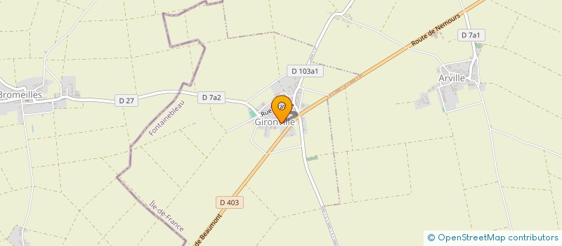 localisation de l'entreprise GROUPEMENT FONCIER AGRICOLE CHEMIN CREUX  GIRONVILLE