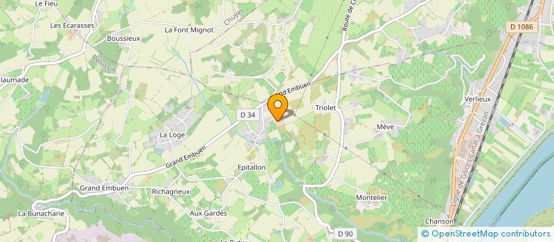 localisation de l'entreprise GROUPEMENT FONCIER AGRICOLE CLER - PAR ABREVIATION GFA CLER  CHAVANAY