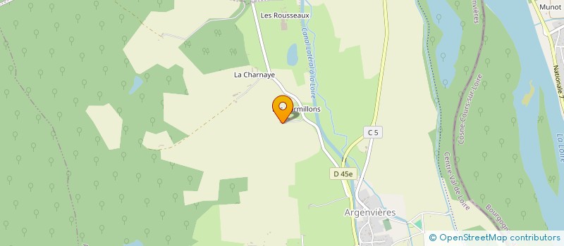 localisation de l'entreprise GROUPEMENT FONCIER AGRICOLE COGNOT PAR ABREVIATION GFA COGNOT  ARGENVIERES