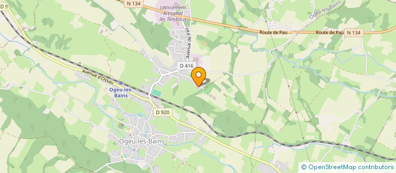 localisation de l'entreprise GROUPEMENT FONCIER AGRICOLE CONCILIA  OGEU-LES-BAINS