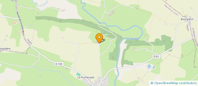 localisation de l'entreprise GROUPEMENT FONCIER AGRICOLE COTTIER à SEGRE-EN-ANJOU BLEU