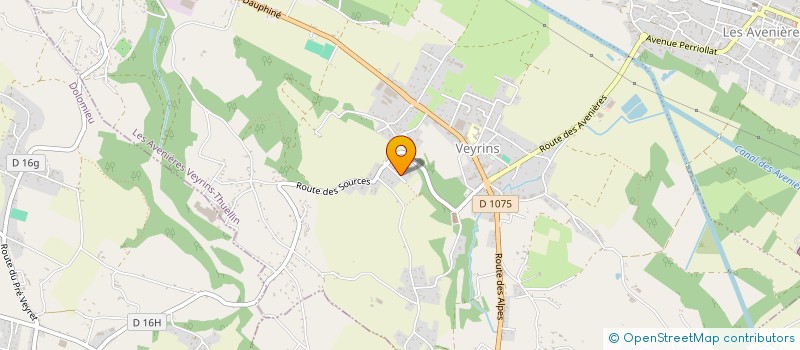 localisation de l'entreprise GROUPEMENT FONCIER AGRICOLE D'ARGERON  LES AVENIERES VEYRINS-THUELLIN