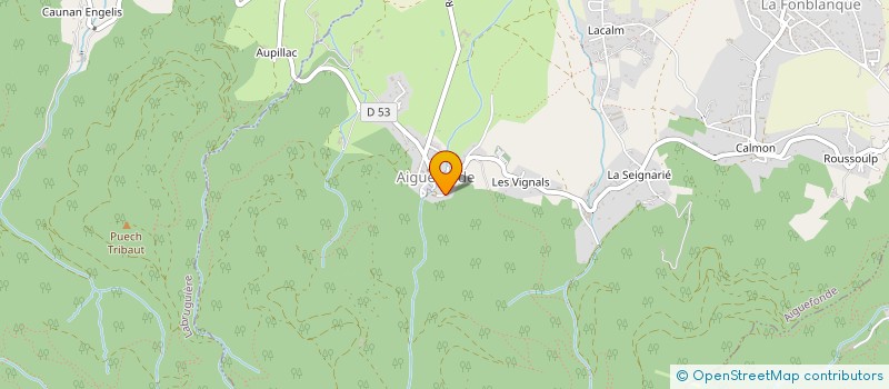 localisation de l'entreprise GROUPEMENT FONCIER AGRICOLE D'EN SERVOLE  AIGUEFONDE