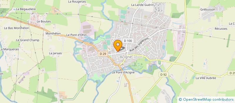 localisation de l'entreprise GROUPEMENT FONCIER AGRICOLE D'HANVEC  ACIGNE