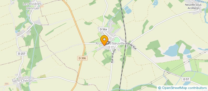 localisation de l'entreprise GROUPEMENT FONCIER AGRICOLE D'IRIS  ARZILLIERES-NEUVILLE